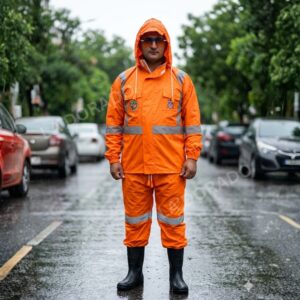 HIGH QUALITY RAIN SUIT WITH REFLECTOR